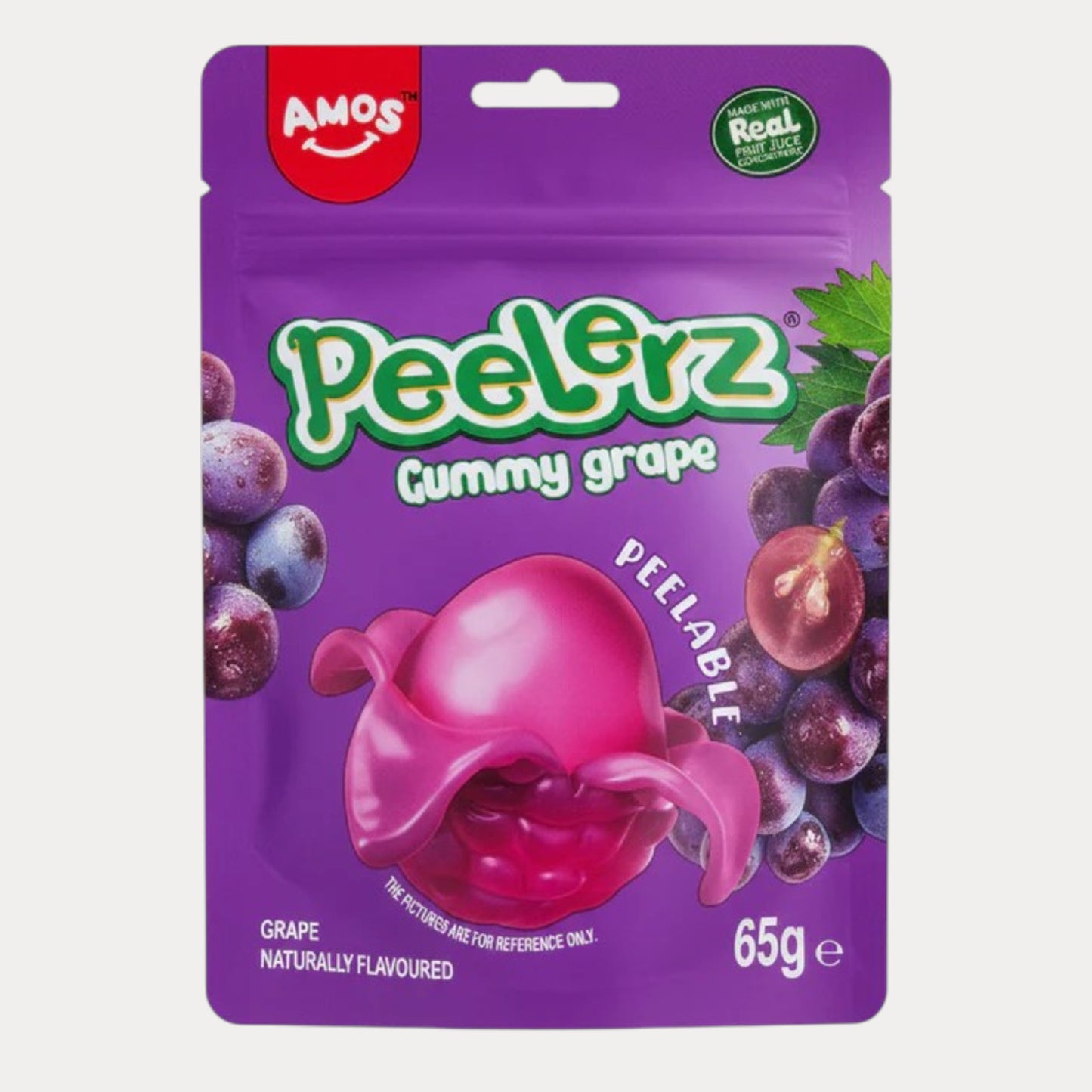 Amos Peelerz Gummy Grape 65g