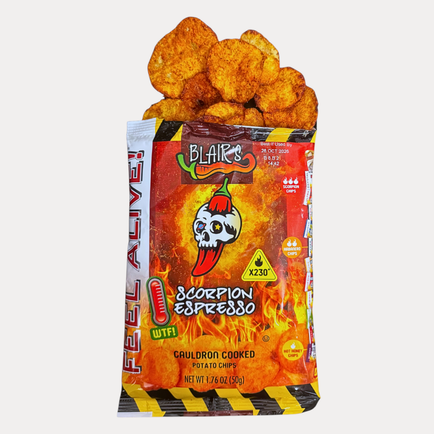Blair's Scorpion Espresso Chips - 50 g