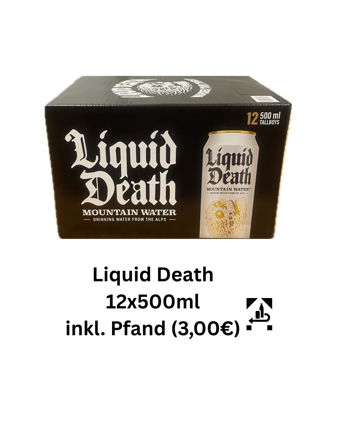 Liquid Death - Still Mountain Water - 12x500ml MHD: 16.06.226