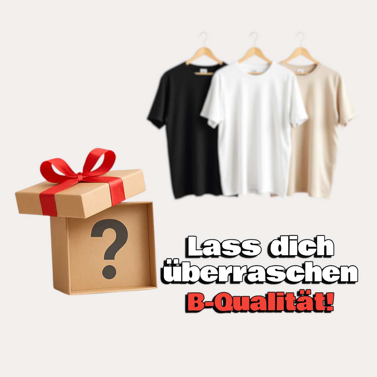 T-Shirt Überraschung 🎁 - Lass dich überraschen! (B-Qualität)