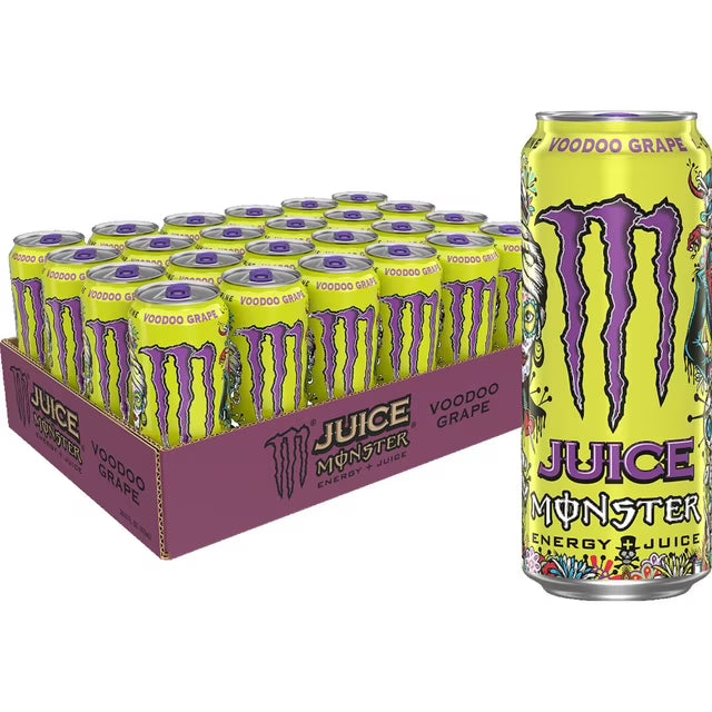 PRE-ORDER: Monster Energy Juice Voodoo Grape 24x473ml