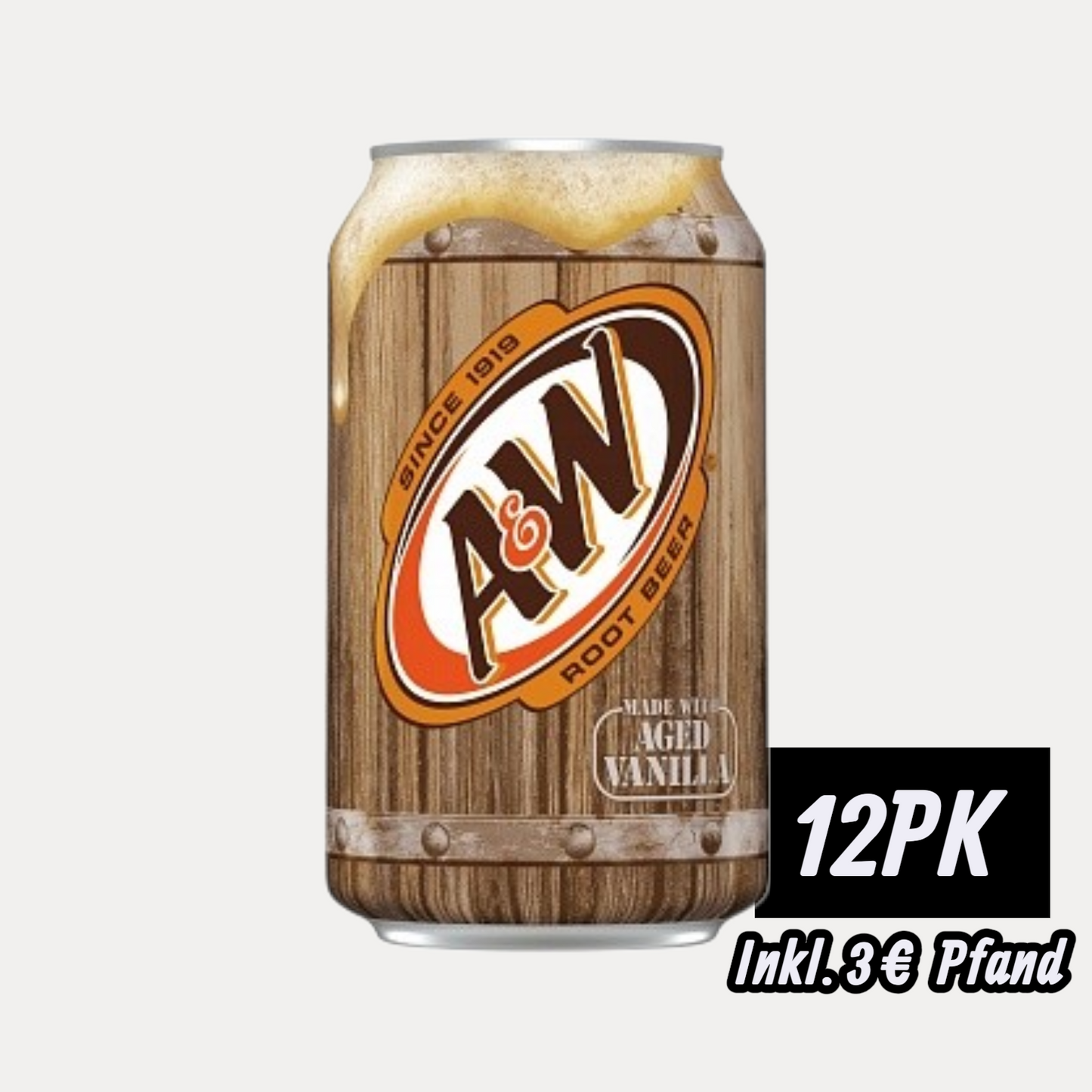 A&W Root Beer - 12 x 355ml (Auslieferung ab Anfang KW 37)