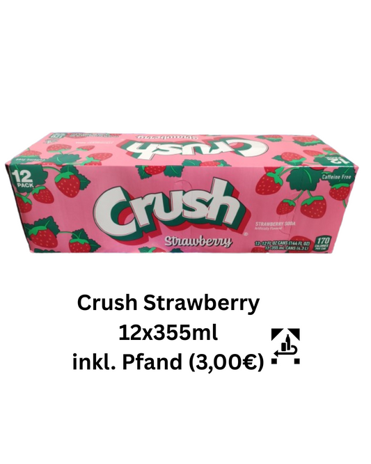 Crush Strawberry - 12 x 355ml - MHD: 19.01.2026
