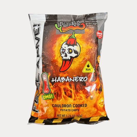 Blairs Chips Habanero 50g Tüte
