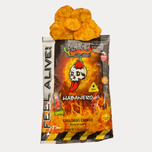 Blairs Chips Habanero 50g Tüte