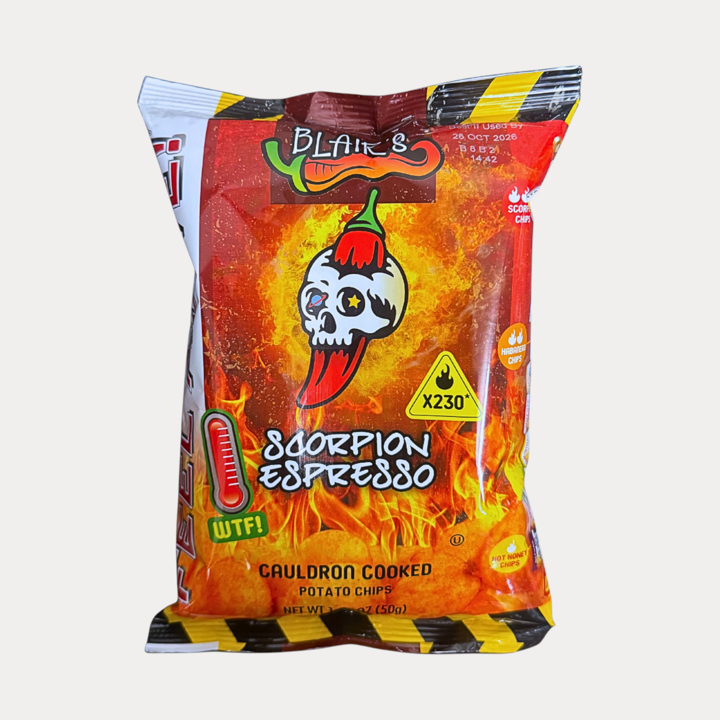Blair's Scorpion Espresso Chips - 50 g