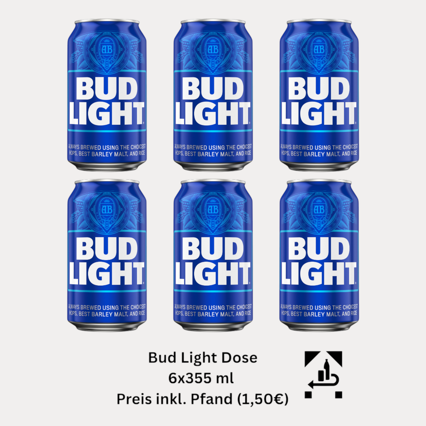 Bud Light Dose - 355ml - MHD: 17.05.2026