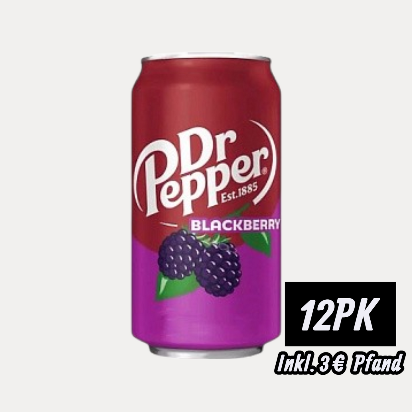 Dr Pepper Blackberry - 12 x 355ml (Auslieferung ab KW 37)