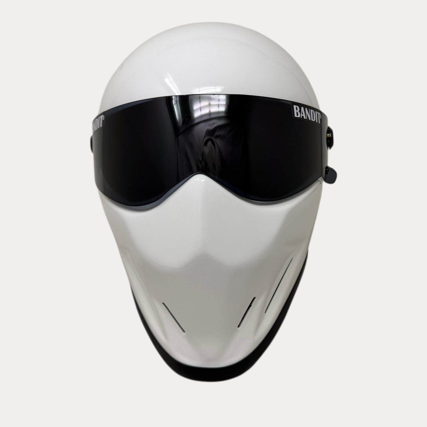 Original Bandit Crystal Helm + Alpine Stars FIA Standart Handschuhe signed by Jean Pierre