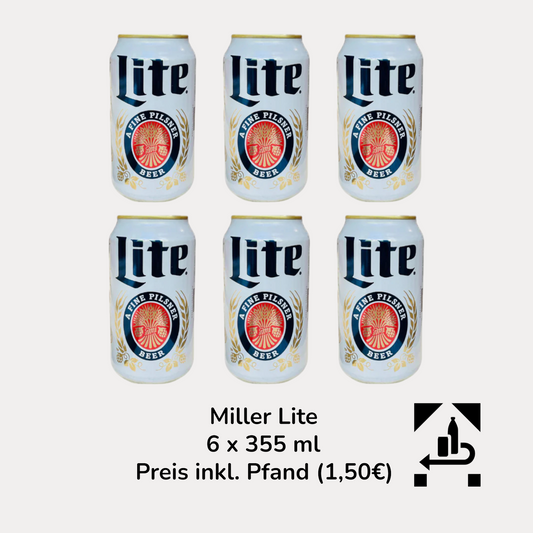 Miller Lite - 355ml Dose inkl. Pfand - MHD 20.05.2026