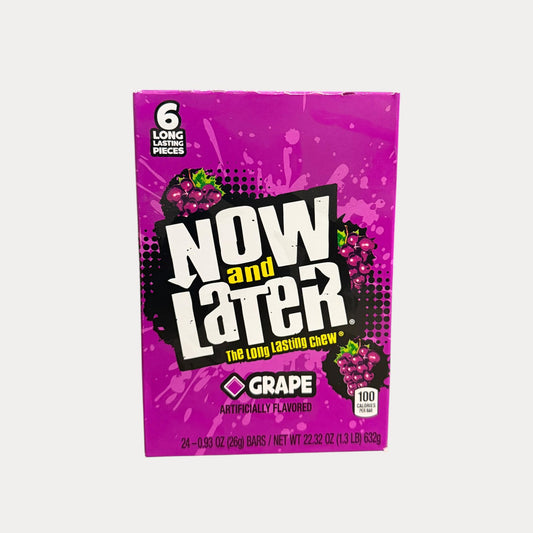 Now & Later Grape - Display - 24x26g (623g) MHD: 31.10.2025