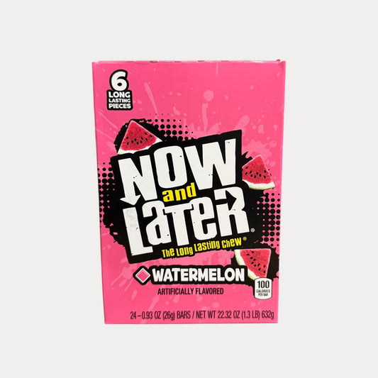Now & Later Watermelon - Display - 24x26g (623g) MHD 30.11.2025
