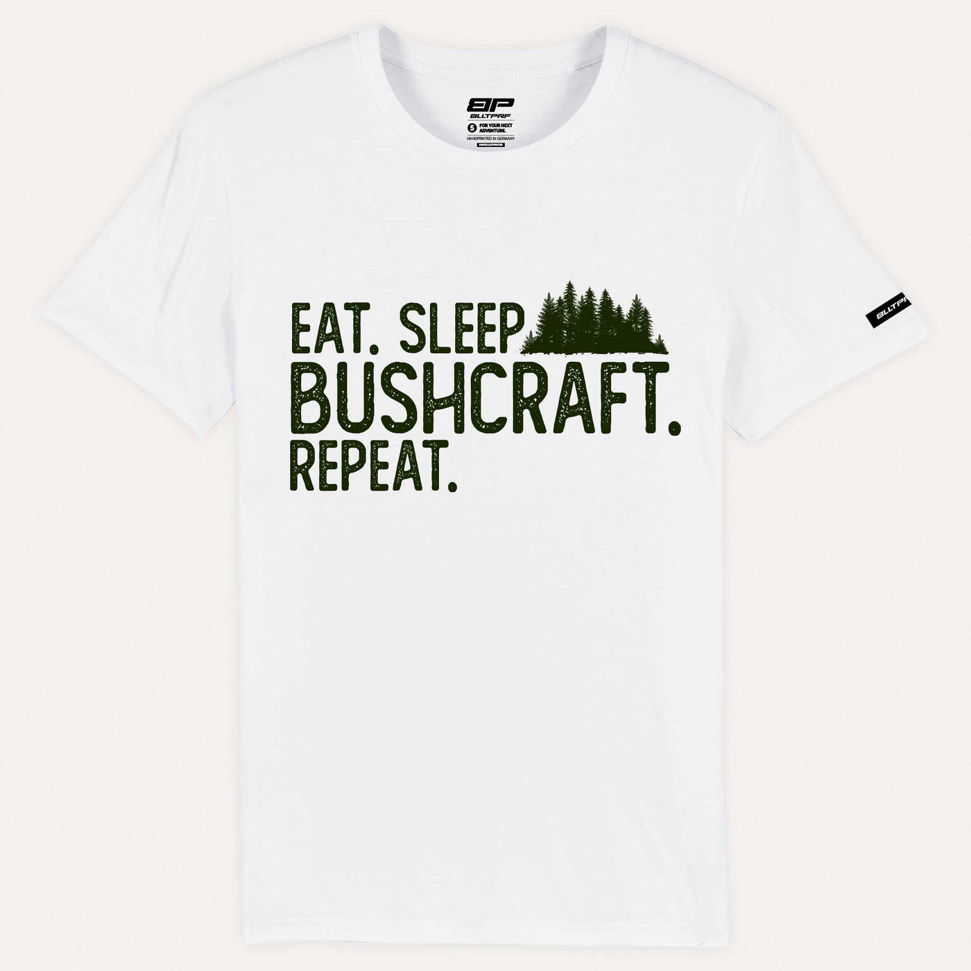 Eat. Sleep. Bushcraft. Repeat. T-Shirt